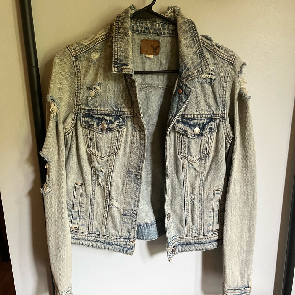 AE distressed jean jacket
